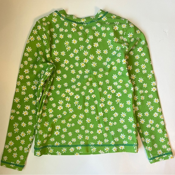 Hanna Andersson Green Ditsy Daisy Rashguard - Picture 4 of 4